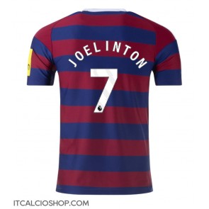 Newcastle United Joelinton #7 Seconda Maglia 2024-25 Manica Corta